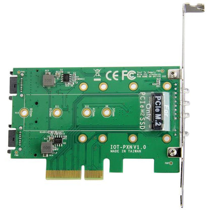 StarTech.com M.2 SSD Card 1x PCIe NVMe 2x SATA M.2 - ONE CLICK SUPPLIES