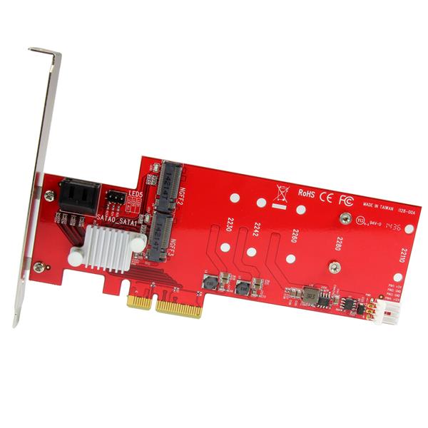 StarTech.com 2 Slot PCIe M.2 RAID Card 2x SATA3 Ports - ONE CLICK SUPPLIES