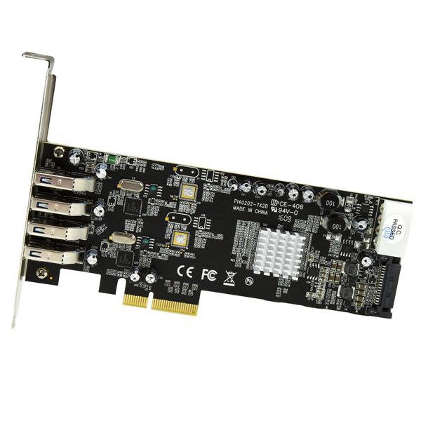 StarTech.com 4PT PCIe USB3 Card Adapter UASP SATA LP4 - ONE CLICK SUPPLIES