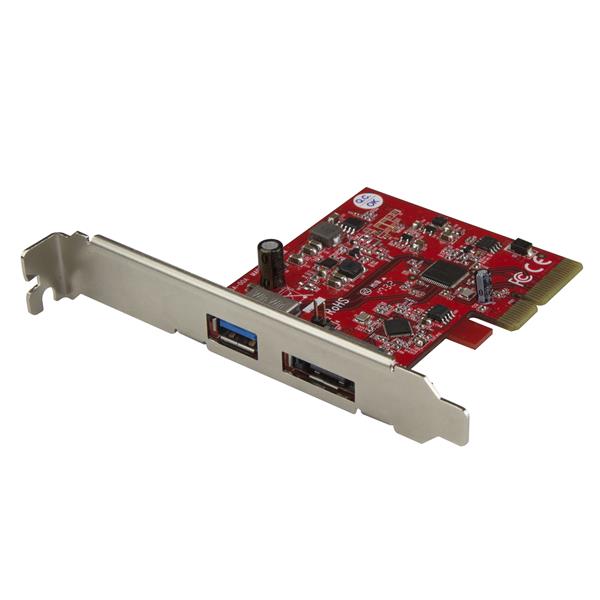 StarTech.com PCIe Card 2PT USB 3.1 10Gbps Plus eSATA - ONE CLICK SUPPLIES