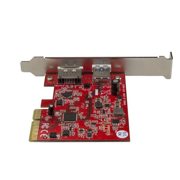 StarTech.com PCIe Card 2PT USB 3.1 10Gbps Plus eSATA - ONE CLICK SUPPLIES