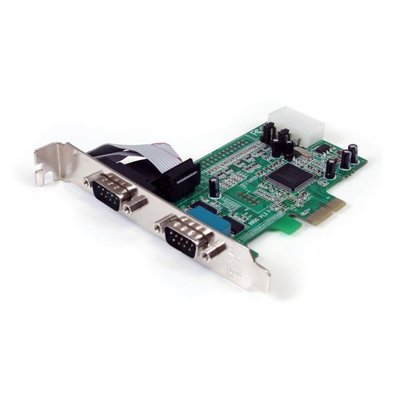 StarTech.com 2PT PCIe Serial Adapter Card 16550 UART - ONE CLICK SUPPLIES