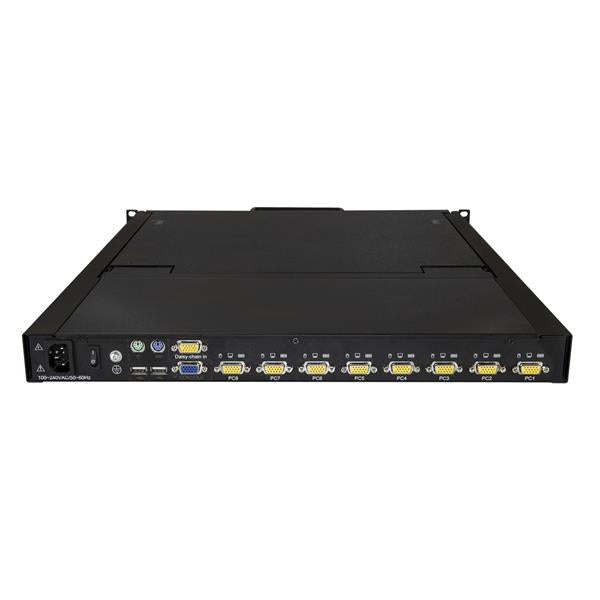 StarTech.com 8 Port 1U 19in Rack Mount KVM Console - ONE CLICK SUPPLIES