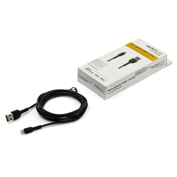 StarTech.com 2m USB to Lightning MFi Certified Cable - ONE CLICK SUPPLIES