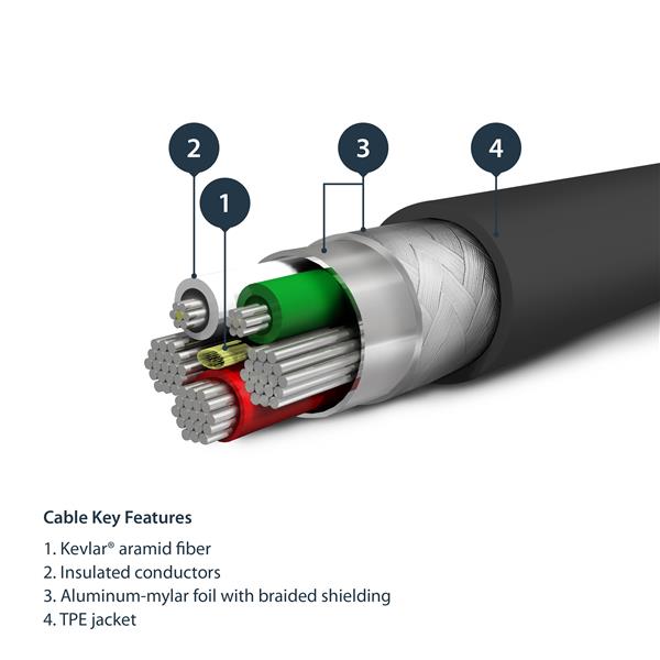 StarTech.com 2m USB to Lightning MFi Certified Cable - ONE CLICK SUPPLIES