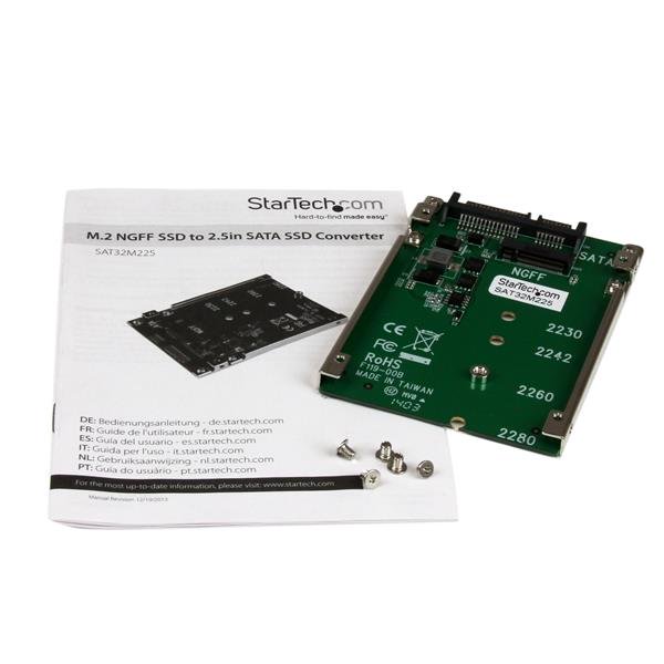 StarTech.com M.2 NGFF SSD to 2.5in SATA Adapter - ONE CLICK SUPPLIES