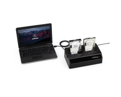 StarTech.com USB3 to 4Bay SATA 6Gbps HDD Dock Station - ONE CLICK SUPPLIES