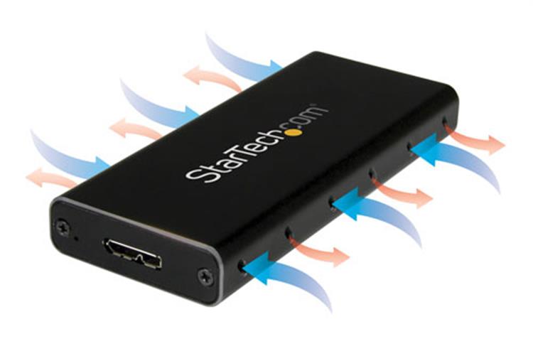 StarTech.com USB 3.1 10Gbps mSATA Drive Enclosure - ONE CLICK SUPPLIES