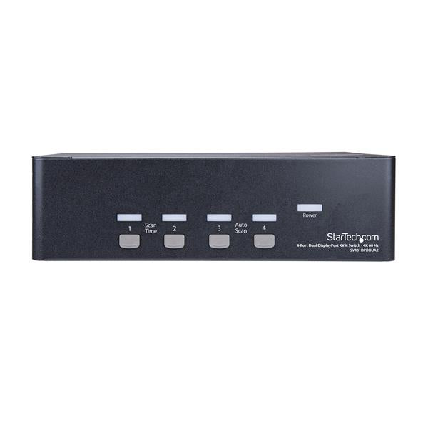 StarTech.com 4 Port Dual DisplayPort KVM Switch 4K60 - ONE CLICK SUPPLIES