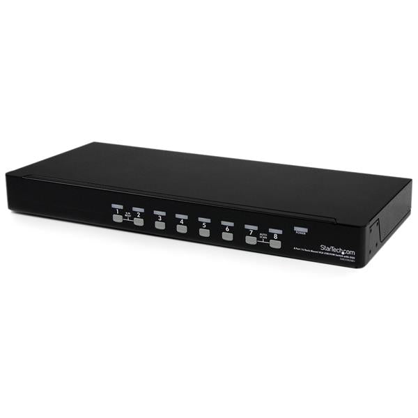 StarTech.com 8 Port 1U Rack Mount USB KVM Switch OSD - ONE CLICK SUPPLIES