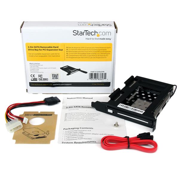 StarTech.com 2.5in SATA Removable HDD Bay for PC Slot - ONE CLICK SUPPLIES