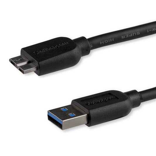 StarTech.com 0.5m Slim USB 3.0 A to Micro B Cable MM - ONE CLICK SUPPLIES