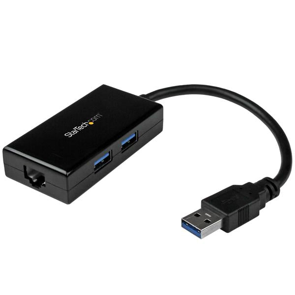 StarTech.com USB3 to GB Network Adapter 2 Port Hub - ONE CLICK SUPPLIES