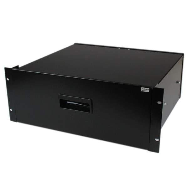 StarTech.com 4U 19in Rack Black Steel Storage Drawer - ONE CLICK SUPPLIES