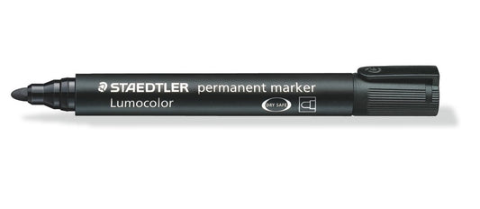 Staedtler Lumocolor Permanent Marker Bullet Tip 2mm Line Black (Pack 10) - 352-9 - ONE CLICK SUPPLIES