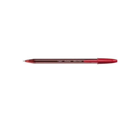 Bic Cristal Exact Ballpoint Pen 0.7mm Tip 0.28mm Line Red (Pack 20) - 992604 - ONE CLICK SUPPLIES