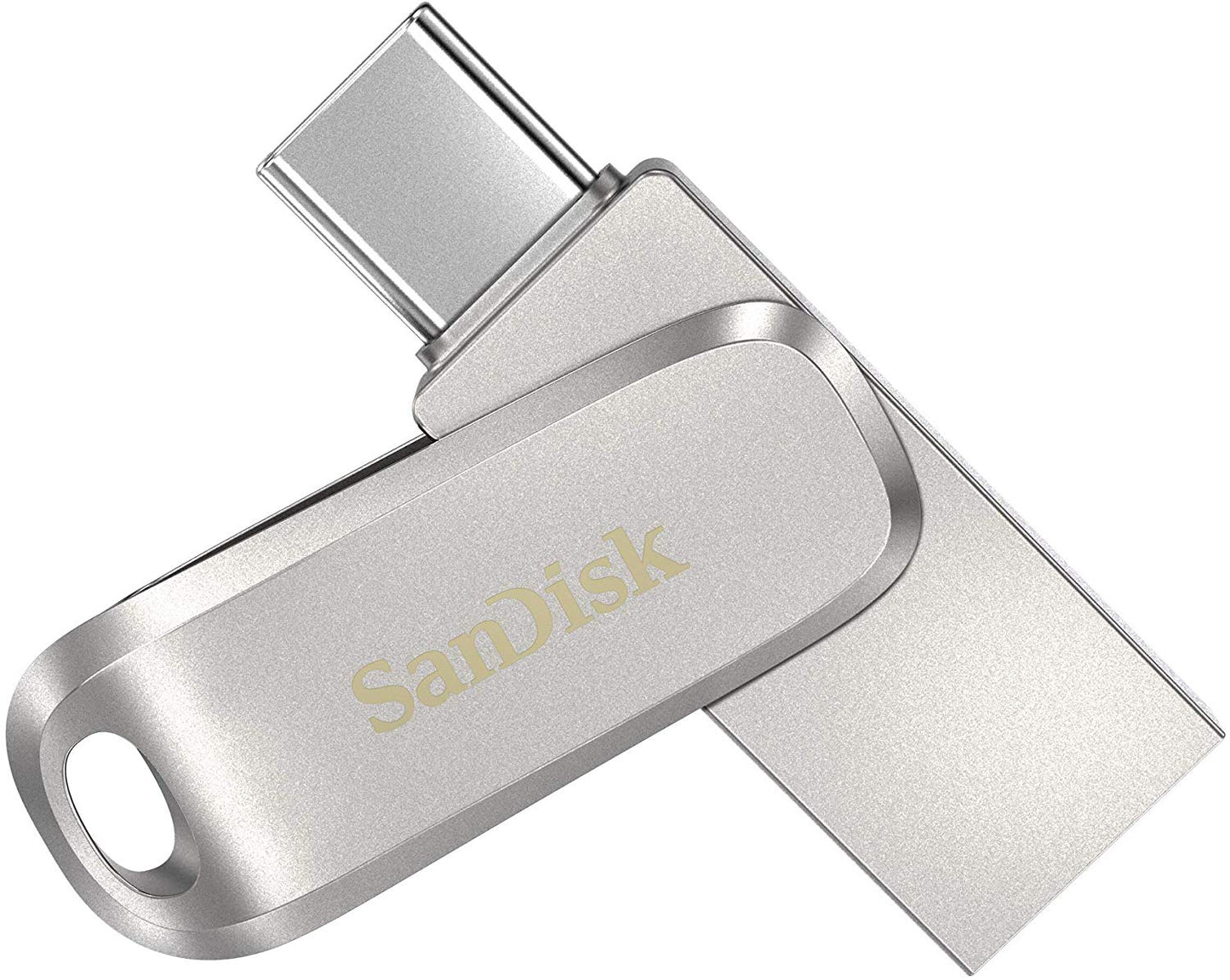 SanDisk Ultra Dual Drive Luxe 32GB USB A USB C Stainless Steel Flash Drive - ONE CLICK SUPPLIES