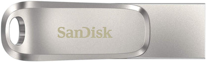 SanDisk 512GB Ultra Dual Drive Luxe USB C Stainless Steel Flash Drive - ONE CLICK SUPPLIES