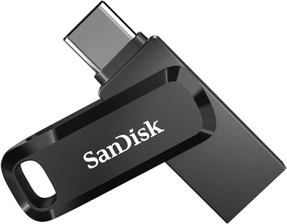 SanDisk 512GB Ultra Dual Drive Go USB C USB A Flash Drive Black - ONE CLICK SUPPLIES