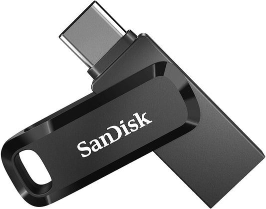 SanDisk 512GB Ultra Dual Drive Go USB C USB A Flash Drive Black - ONE CLICK SUPPLIES