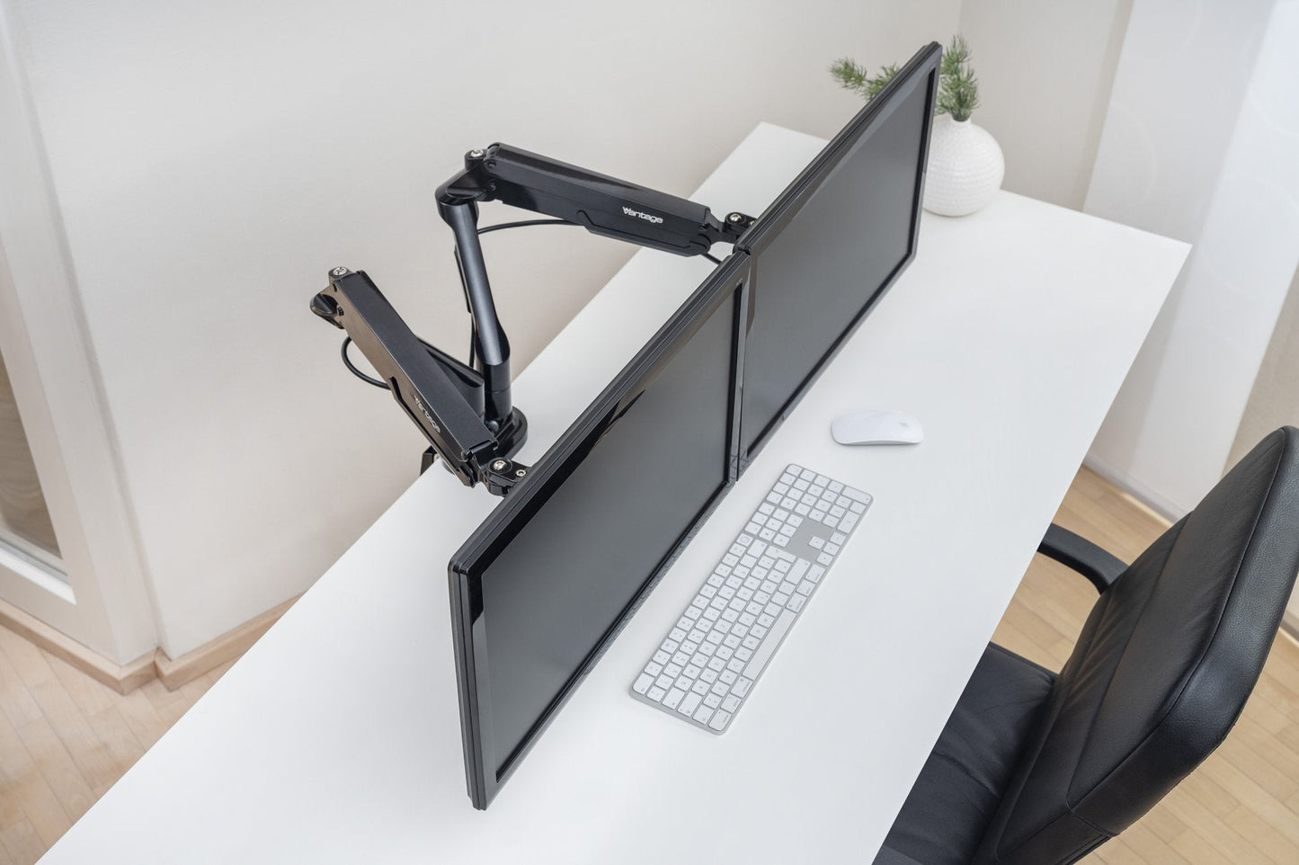 Vantage Premium Duo Monitor Arm Black D0280004 - ONE CLICK SUPPLIES