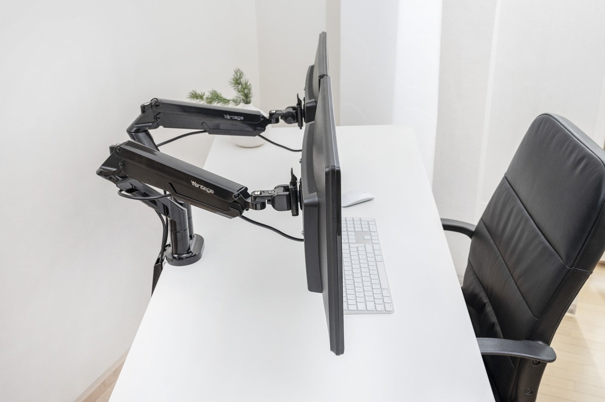 Vantage Premium Duo Monitor Arm Black D0280004 - ONE CLICK SUPPLIES