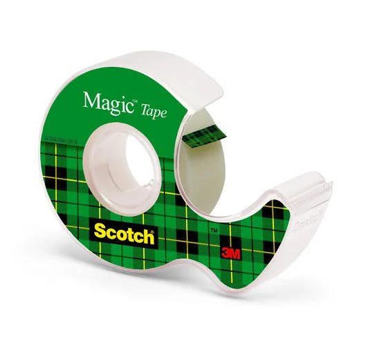 Scotch Magic Invisible Tape 19mm x 7.5m + Handheld Dispenser 7100086322 - ONE CLICK SUPPLIES