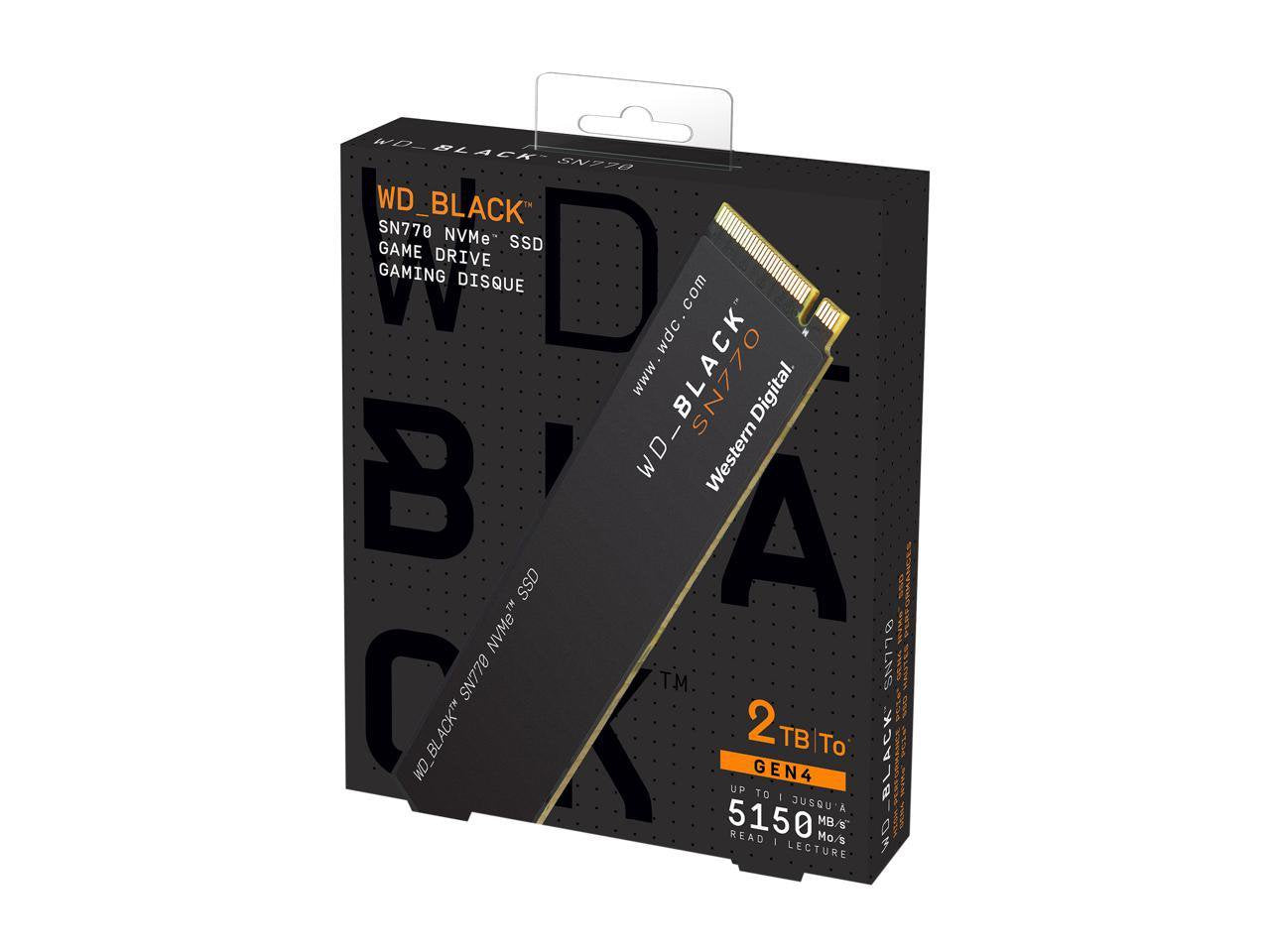 Western Digital Black SN770 2TB PCIe G4 M.2 NVMe Internal Solid State Drive - ONE CLICK SUPPLIES