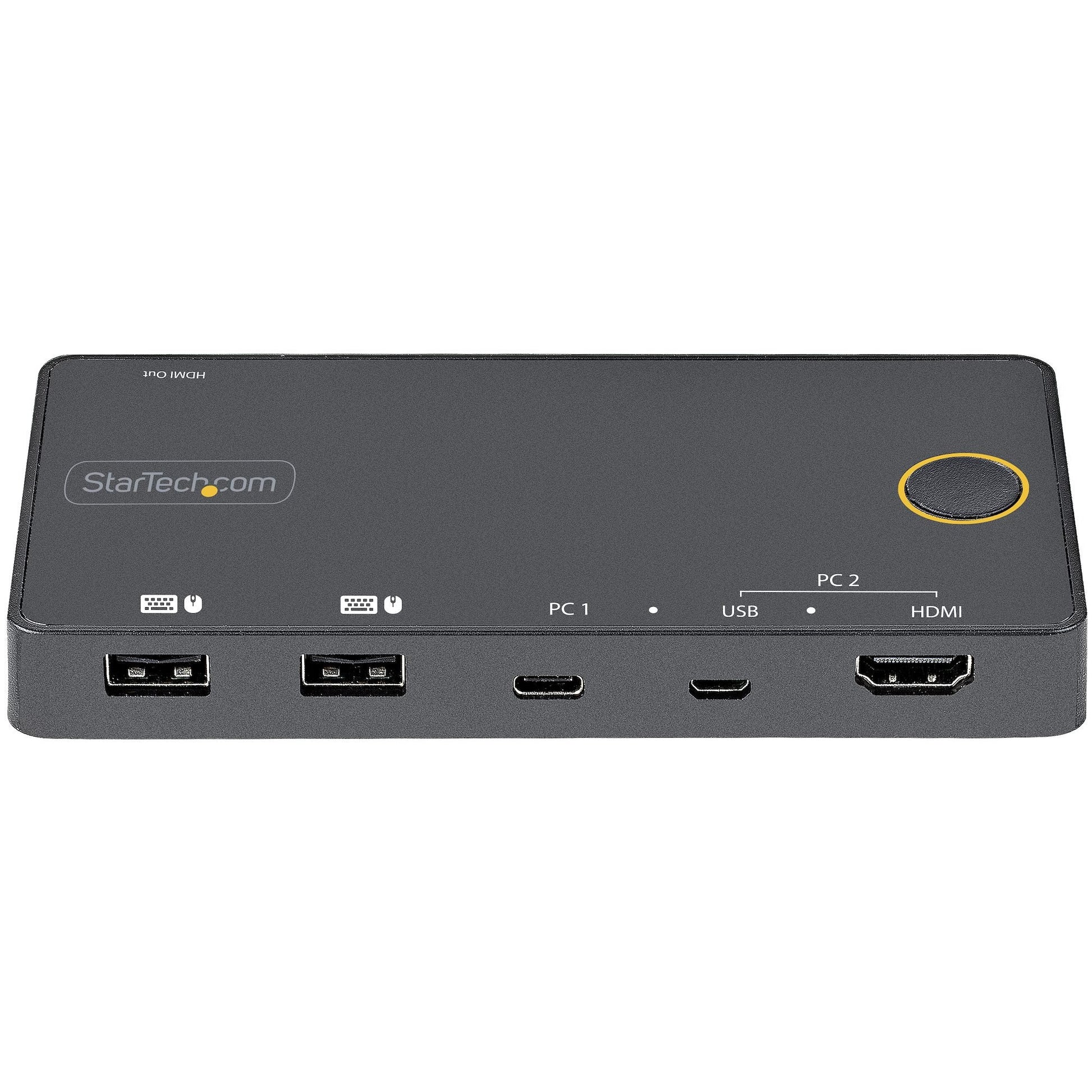 StarTech.com 2 Port Hybrid USB A HDMI USB C Single 4K 60Hz HDMI 2.0 KVM Switch - ONE CLICK SUPPLIES