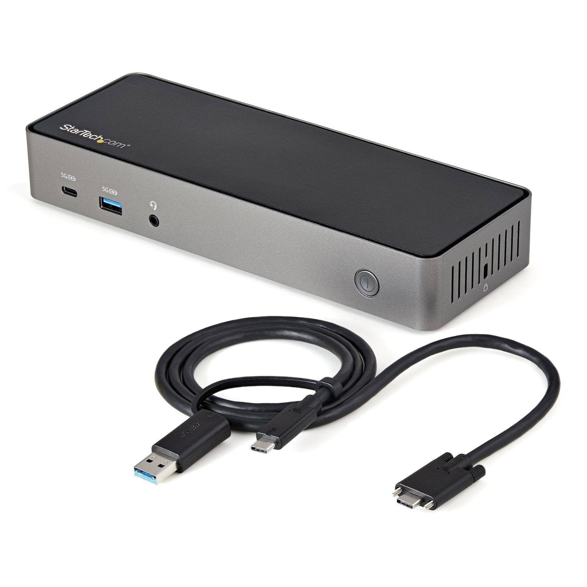 StarTech.com Hybrid USB C USB A Triple HDMI 4K 60Hz Dock - ONE CLICK SUPPLIES