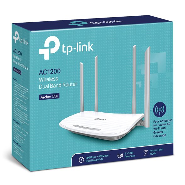 TP Link AC1200 Wireless Dual Band Router - ONE CLICK SUPPLIES