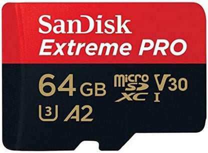 SanDisk Extreme PRO 64GB MicroSDXC Memory Card and Adapter - ONE CLICK SUPPLIES