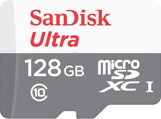 SanDisk Ultra 128GB Class 10 MicroSDXC Memory Card and Adapter - ONE CLICK SUPPLIES