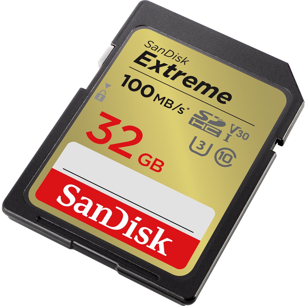 SanDisk Extreme 32B Class 10 SD Memory Card - ONE CLICK SUPPLIES