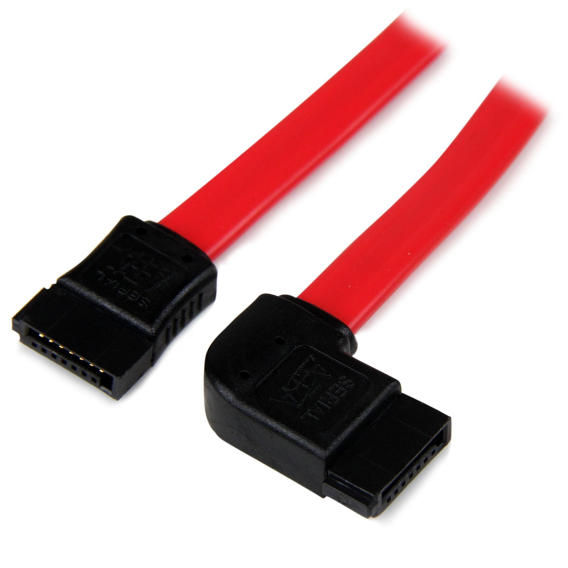 StarTech.com 18in SATA to Left Side Angle SATA Serial ATA Cable - ONE CLICK SUPPLIES