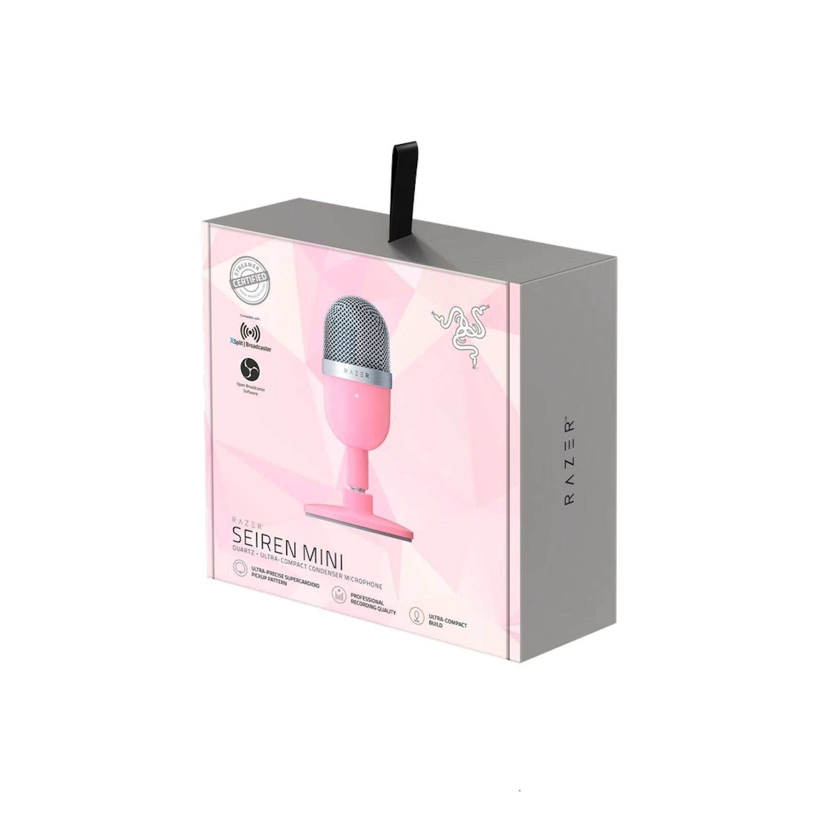 Razer Seiren Mini USB Quartz Pink Table Microphone - ONE CLICK SUPPLIES