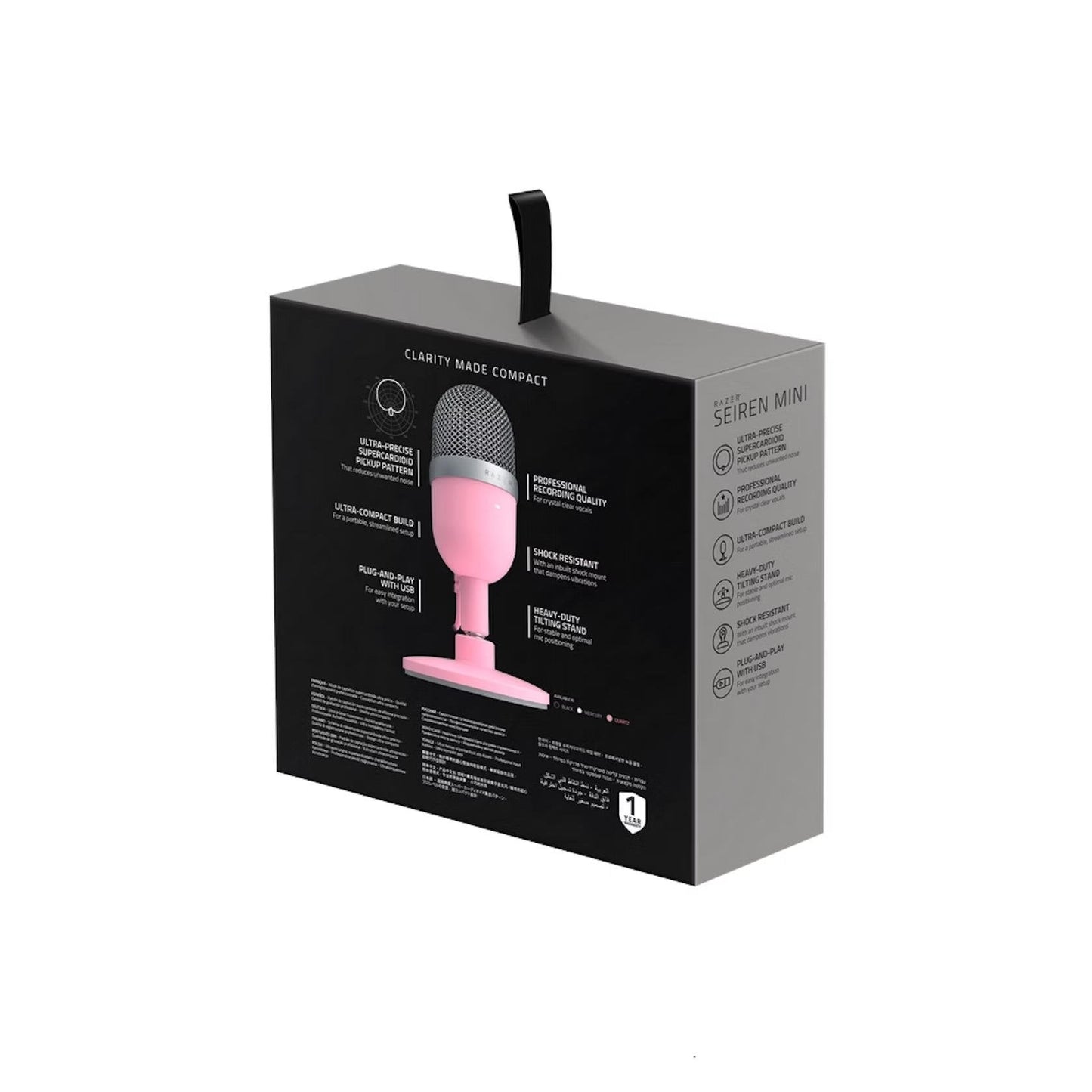 Razer Seiren Mini USB Quartz Pink Table Microphone - ONE CLICK SUPPLIES