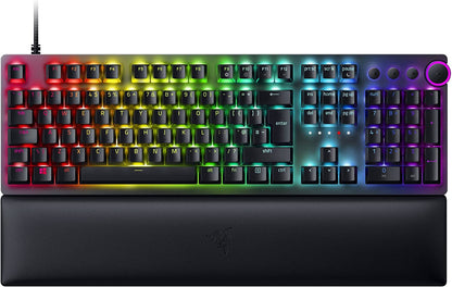 Razer Huntsman V2 Linear Optical Red Switch QWERTY UK Layout USB Wired Gaming Keyboard - ONE CLICK SUPPLIES