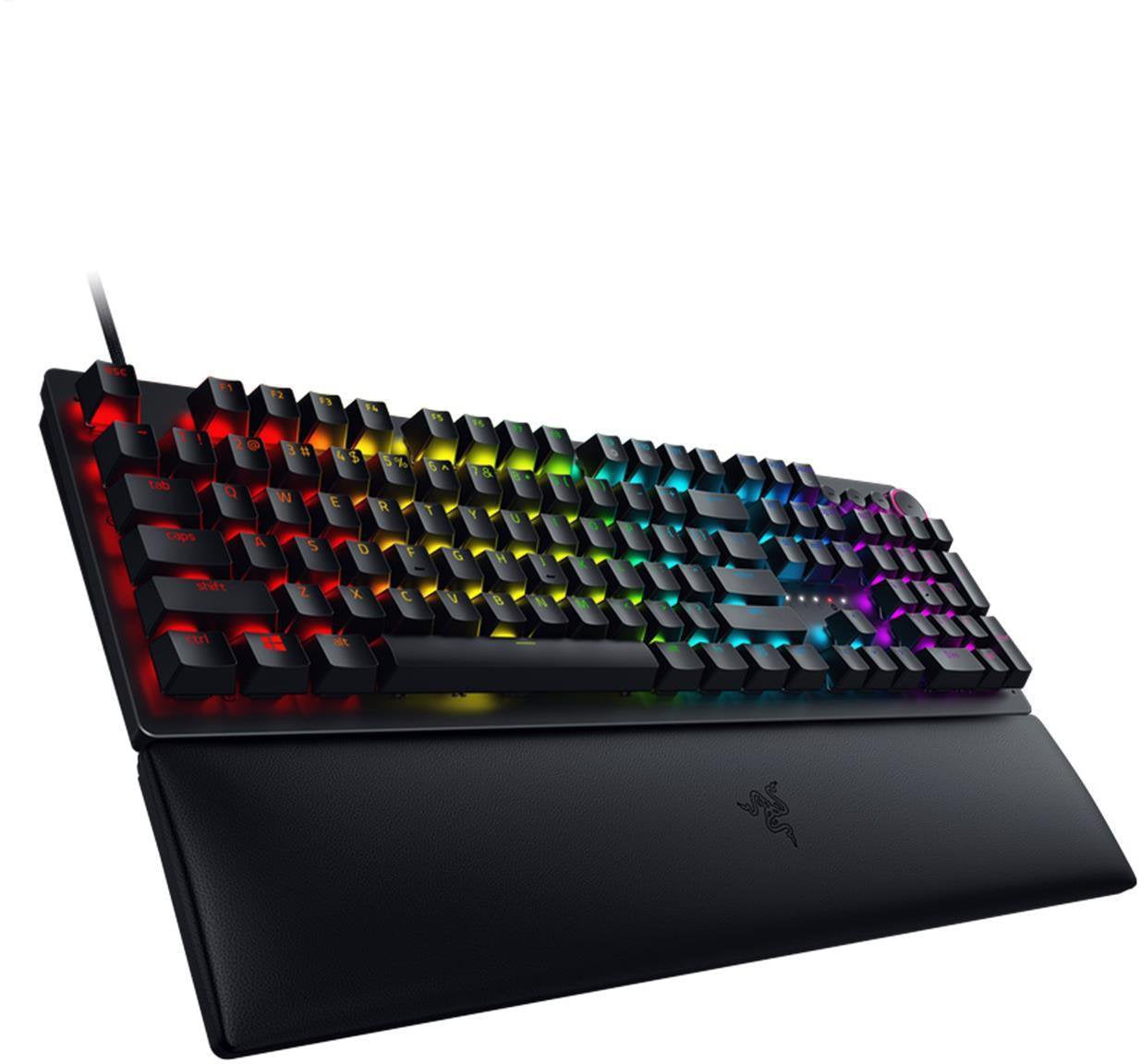 Razer Huntsman V2 Linear Optical Red Switch QWERTY UK Layout USB Wired Gaming Keyboard - ONE CLICK SUPPLIES