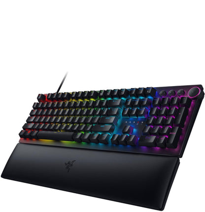 Razer Huntsman V2 Linear Optical Red Switch QWERTY UK Layout USB Wired Gaming Keyboard - ONE CLICK SUPPLIES