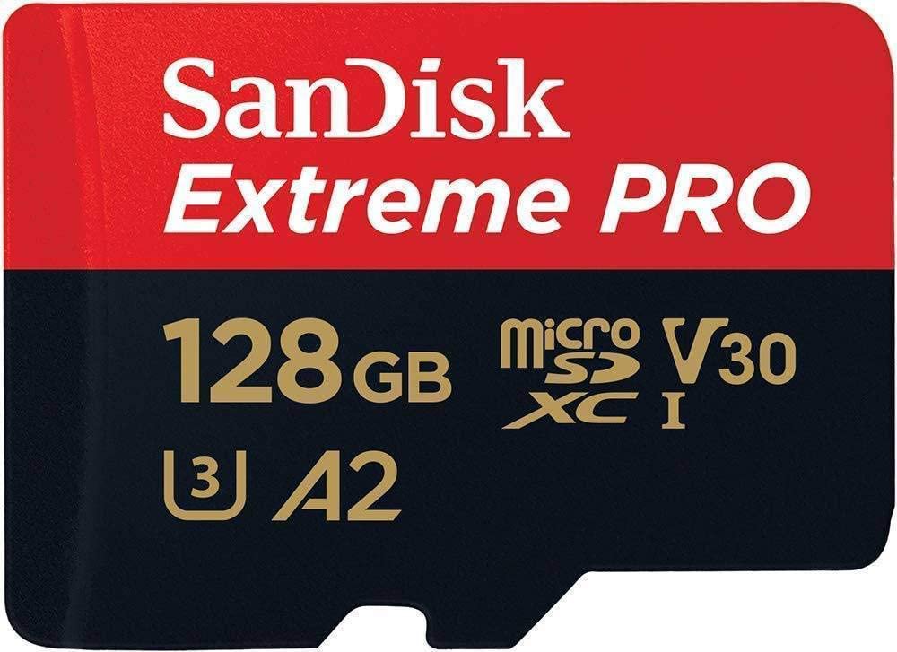 SanDisk Extreme PRO 128GB Micro SDXC UHS-I Class 10 with Adaptor - ONE CLICK SUPPLIES