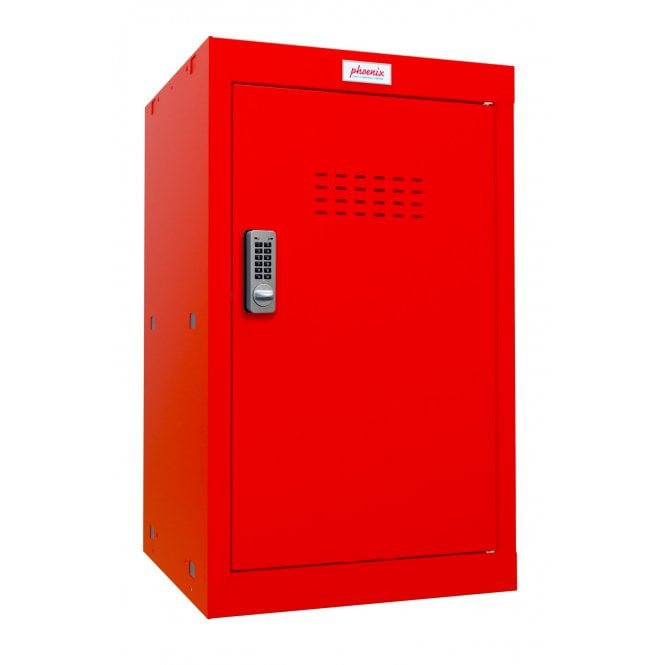 Phoenix CL Series Size 3 Cube Locker in Red with Electronic Lock CL0644RRE - ONE CLICK SUPPLIES