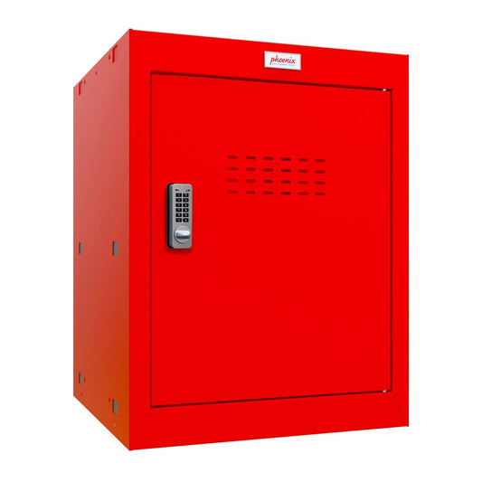 Phoenix CL Series Size 2 Cube Locker in Red with Electronic Lock CL0544RRE - ONE CLICK SUPPLIES