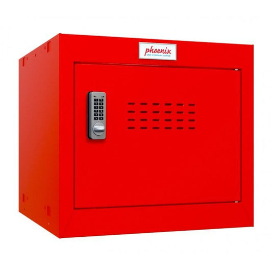 Phoenix CL Series Size 1 Cube Locker in Red with Electronic Lock CL0344RRE - ONE CLICK SUPPLIES