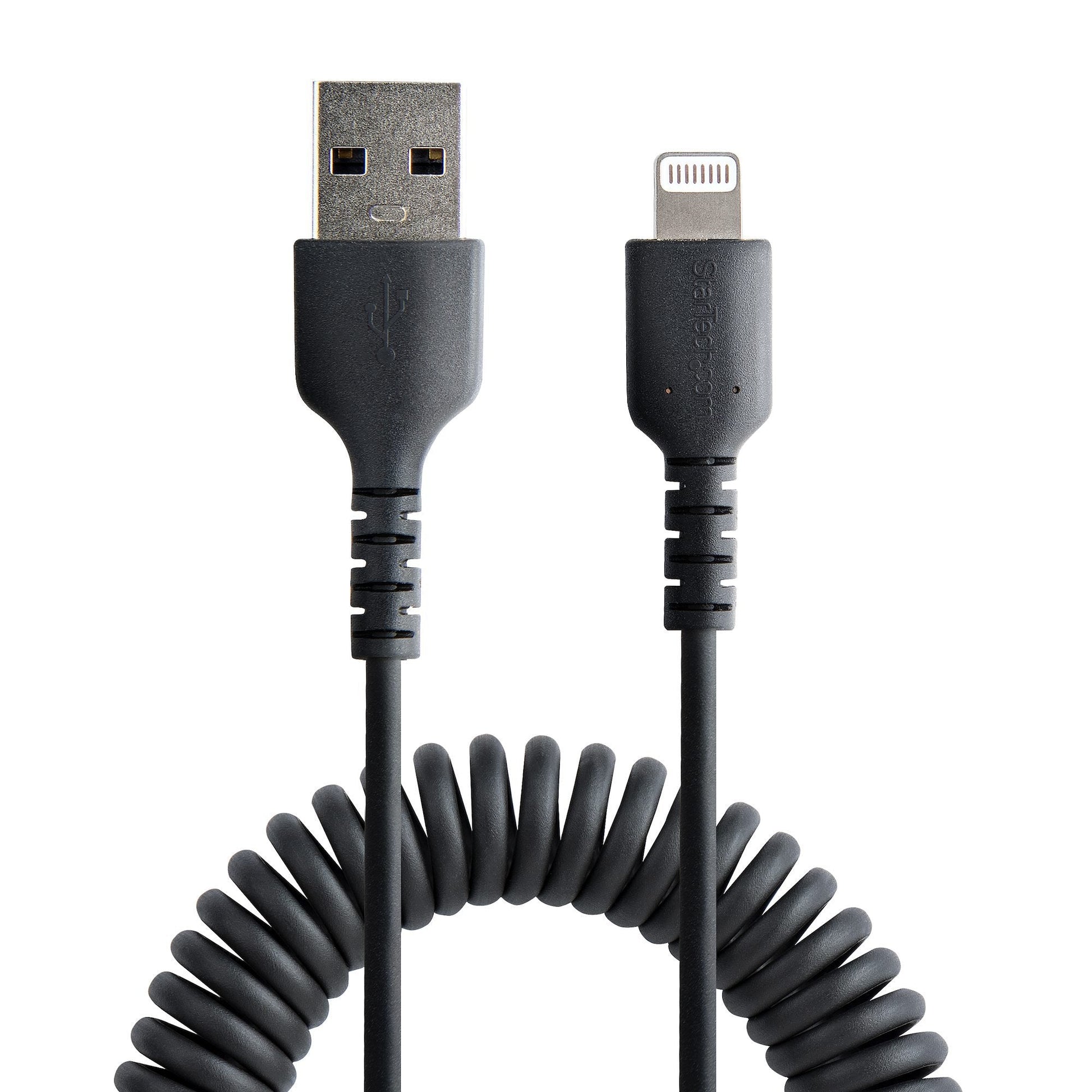 StarTech.com 50cm 20in USB To Lightning Cable Coiled - ONE CLICK SUPPLIES