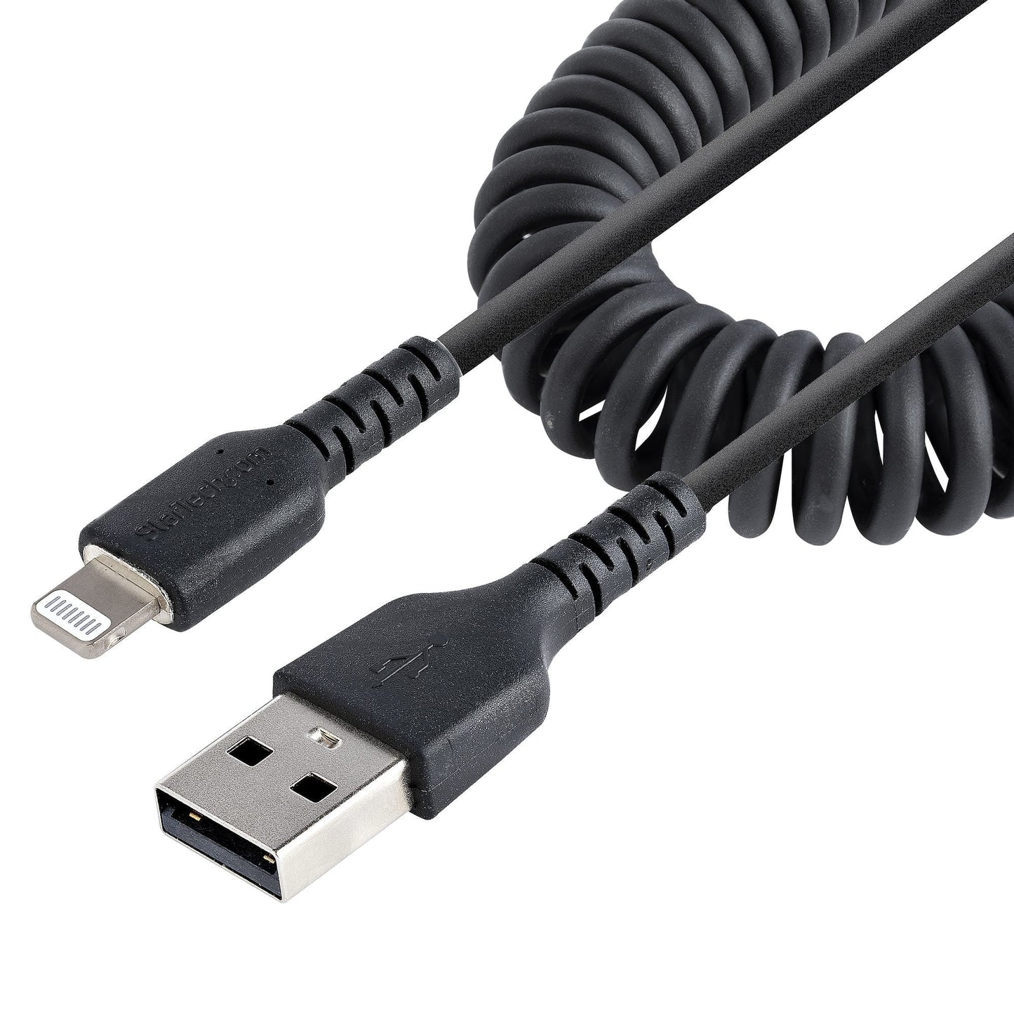 StarTech.com 1m 3ft USB To Lightning Cable Coiled - ONE CLICK SUPPLIES