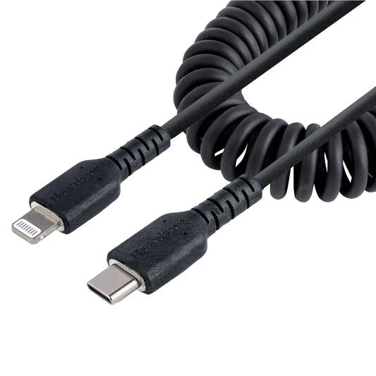 StarTech.com USB C To Lightning Cable 50cm Coiled - ONE CLICK SUPPLIES