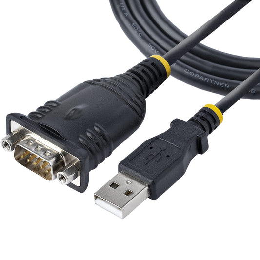 StarTech.com 3ft USB To Serial Cable RS232 to USB Adapter - ONE CLICK SUPPLIES