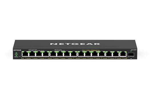 Netgear GS316EPP 16 Port High Powered Managed Gigabit Ethernet Plus Switch with 1 SFP Port - ONE CLICK SUPPLIES