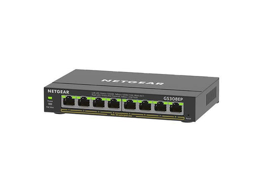 Netgear GS308EP Gigabit Ethernet Power Over Ethernet Plus Network Switch - ONE CLICK SUPPLIES